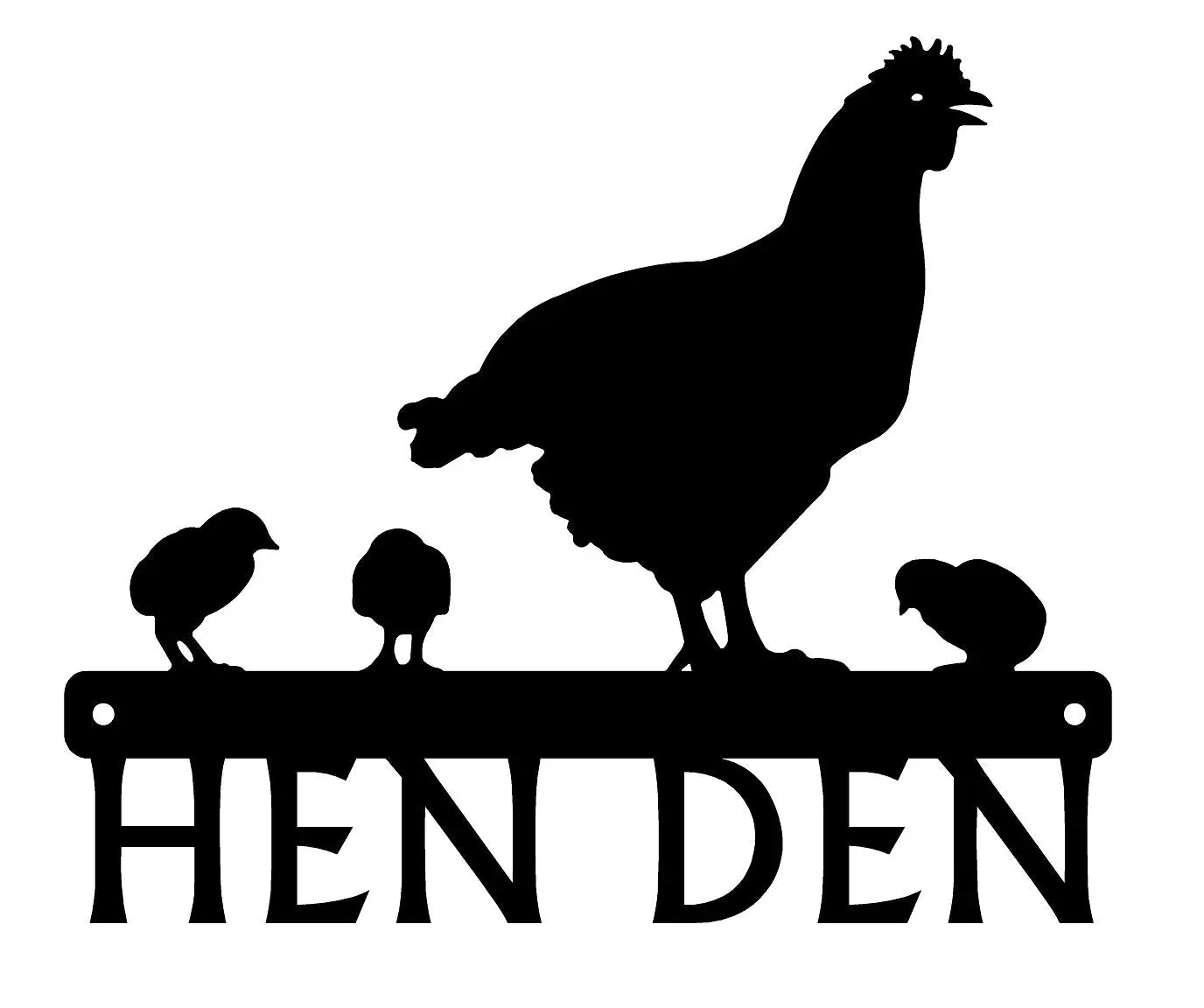 The Metal Peddler HEN DEN Chicken Theme Metal Sign #3