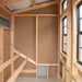 HHC L46 Chicken Coop Interior with Roost Bars, Ventilation, and Chicken Door
