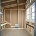 HHC L724C Chicken Coop Interior with Roost Bars, Ventilation, and Chicken Door