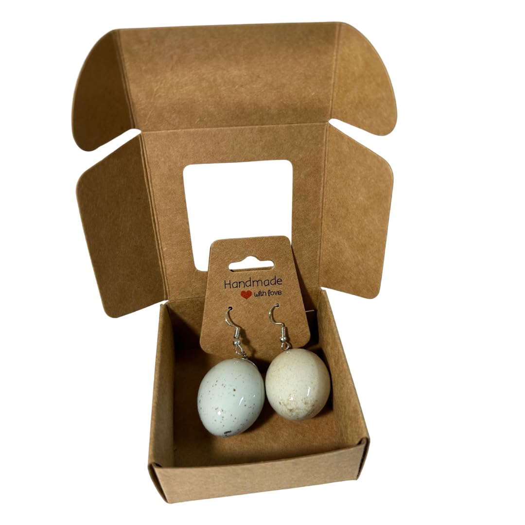 Handmade Quail Egg Earrings