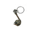 Handmade Real Quail Egg Keychain with Natural Antler Accent