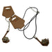 Handmade Real Quail Egg Necklace and Keychain Set
