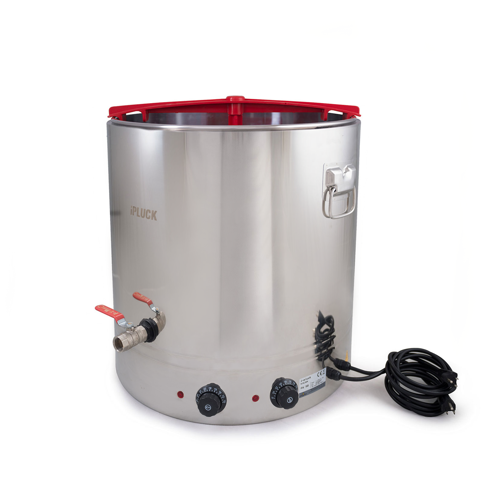 Hatching Time 26-gallon stainless steel poultry scalder with manual dunker