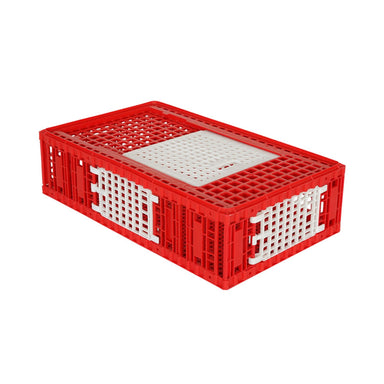 Hatching Time chicken transport coop with three access doors for transporting 12–16 chickens.