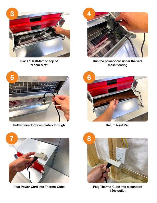 Nest Box Heating Mats - Keep your Eggs from Freezing