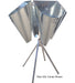 Heavy-duty aluminum poultry processing cone stand for up to four cones