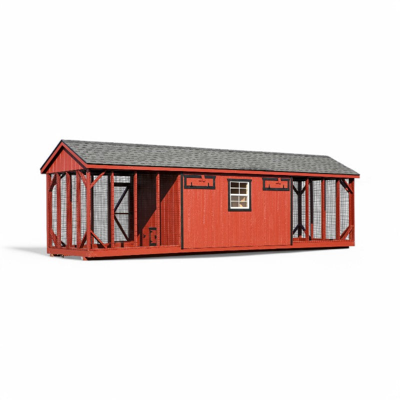 Multibreed Chicken Coop with Feed Room A828CD | Hen House Collection