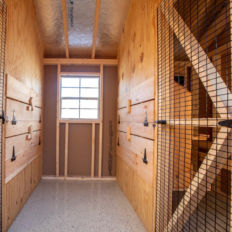 Fancy Multibreed Coop - Feed Room & 2 Runs | Hen House Collection