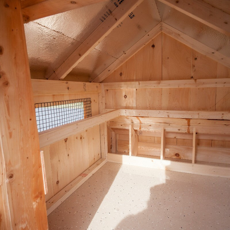 HenHouse Collection A-Frame Chicken Coop A44 inside