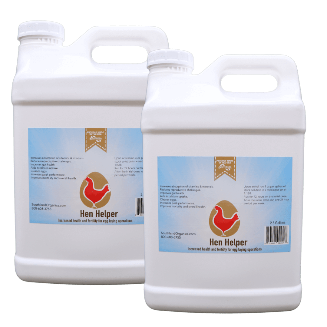Hen Helper | Probiotics and Electrolytes for Chickens 2x2.5 Gallon case