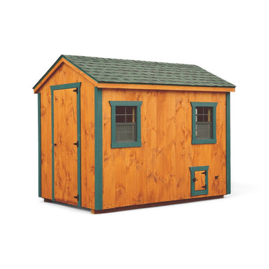 Hen House Collection A-Frame Chicken Coop 6 x 10' A610 tongue and groove windows