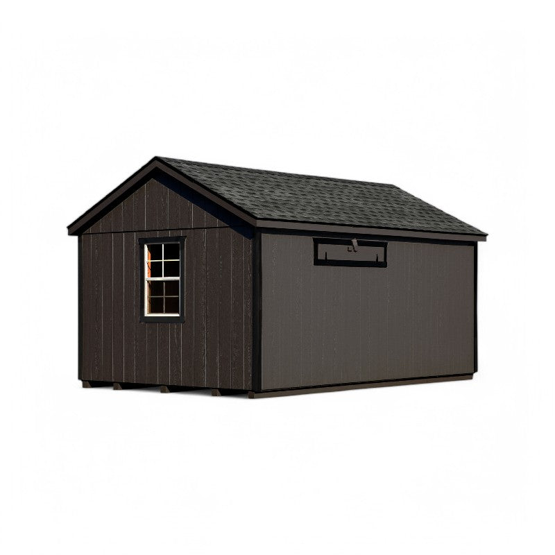 Hen House Collection A-Frame Chicken Coop & Feed Room A1016 back
