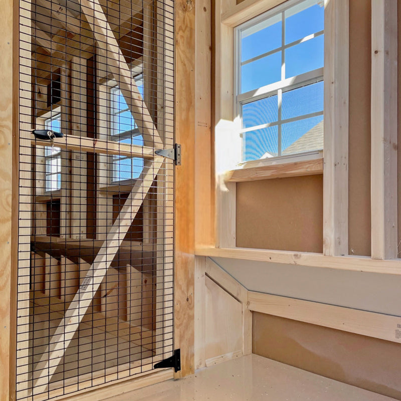 Hen House Collection A-Frame Chicken Coop & Feed Room A1016 inside feed room