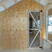 Hen House Collection A-Frame Chicken Coop & Feed Room A1016 inside view