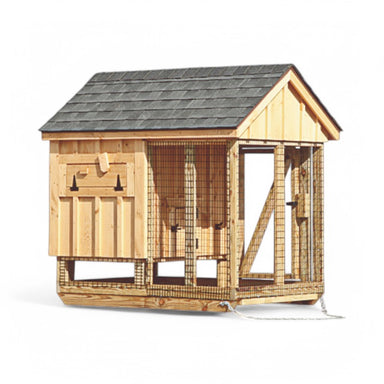 Hen House Collection Chicken Coop & Run 4 x 6' A46C board and batten