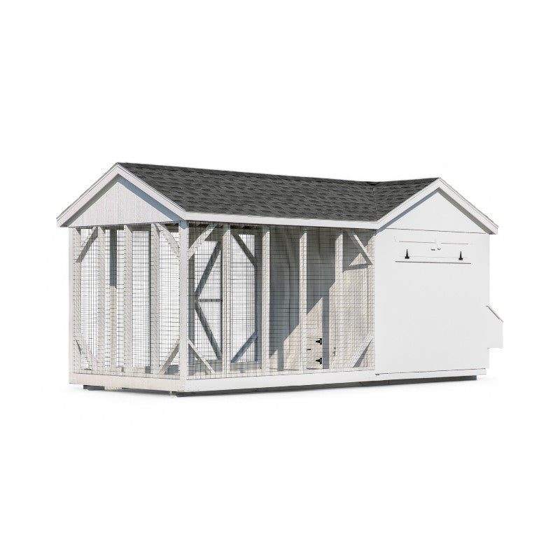 Hen House Collection Chicken Coop  & Run 8 x 18' A818CRG covered run