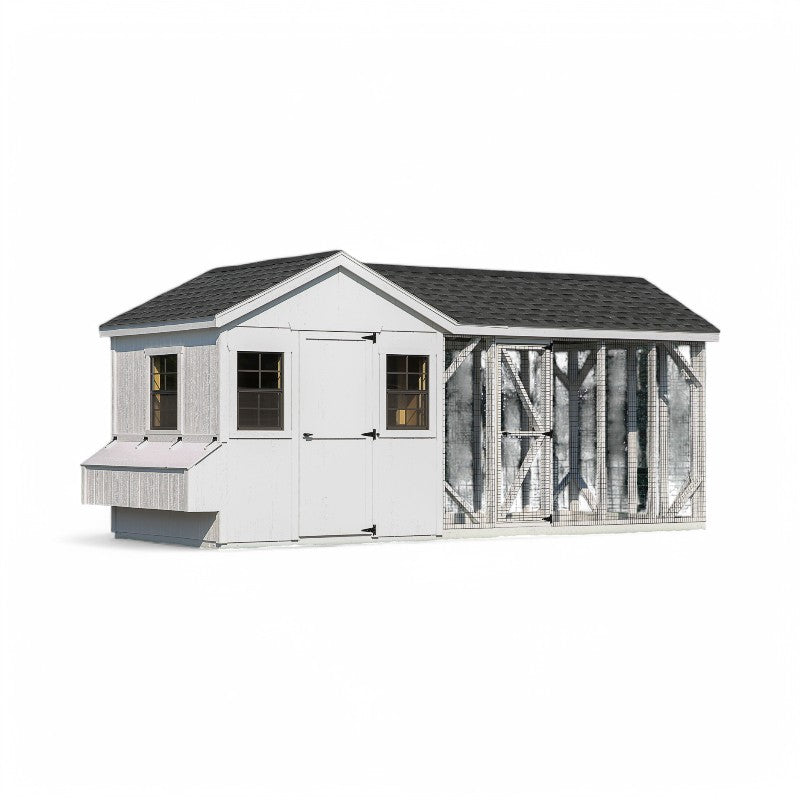 Hen House Collection Chicken Coop  & Run 8 x 18' A818CRG front