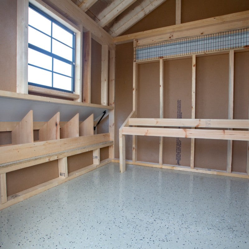 Hen House Collection Chicken Coop  & Run 8 x 18' A818CRG inside