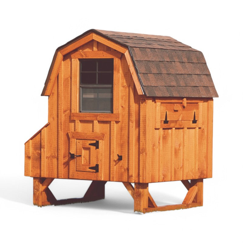 Hen House Collection Dutch Chicken Coop 4 x 4' D44 board and batten front