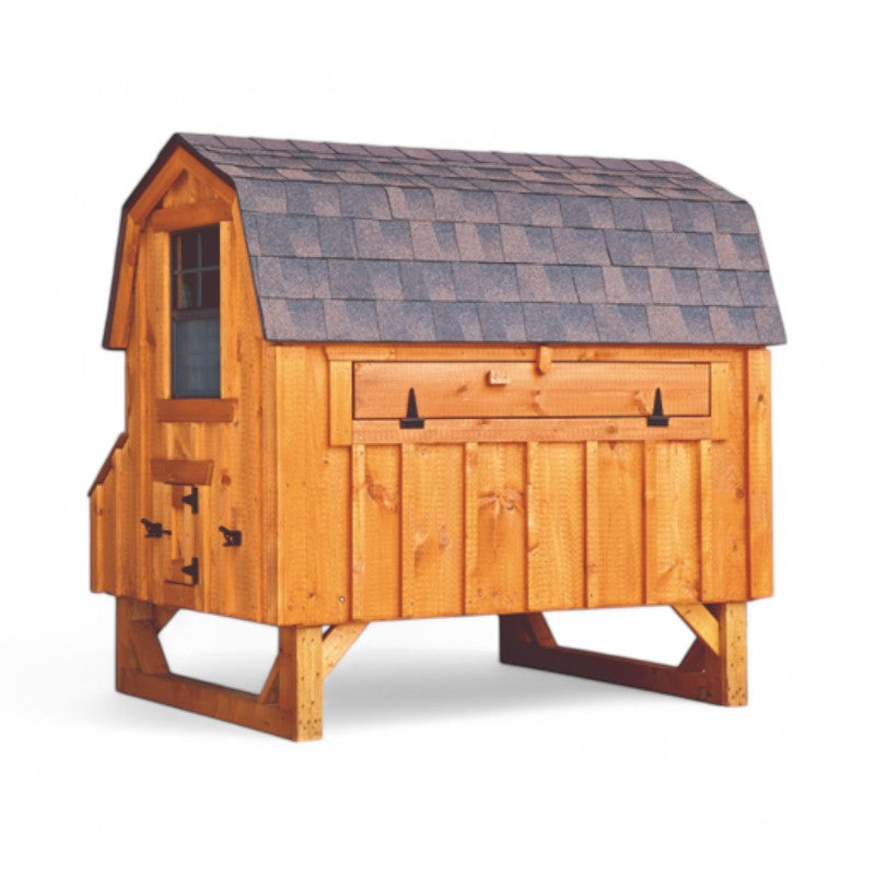 Hen House Collection Dutch Chicken Coop 4 x 6' D46 board and batten back