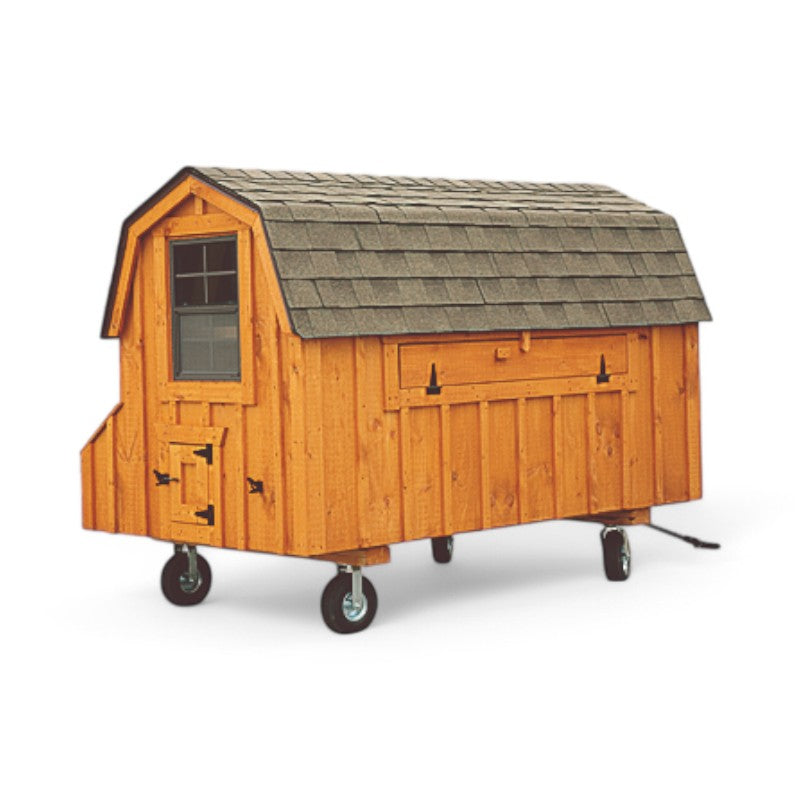 Hen House Collection Dutch Chicken Coop 4 x 8' D48 board and batten back