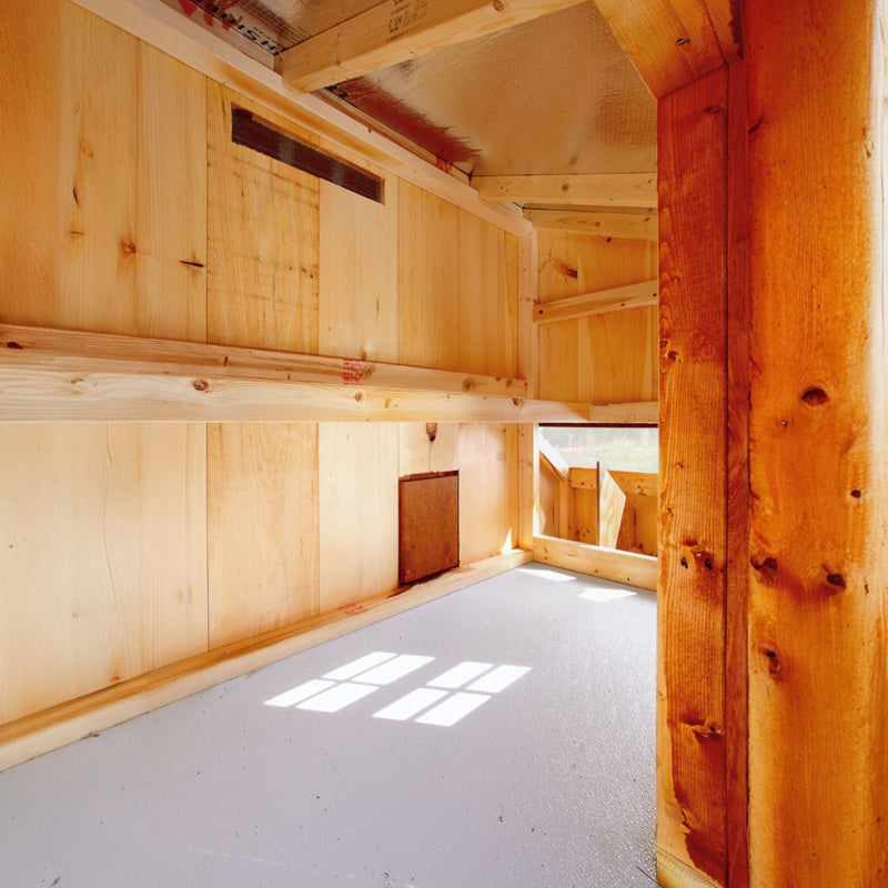 Hen House Collection Lean To Chicken Coop 3 x 5' L35 inside view