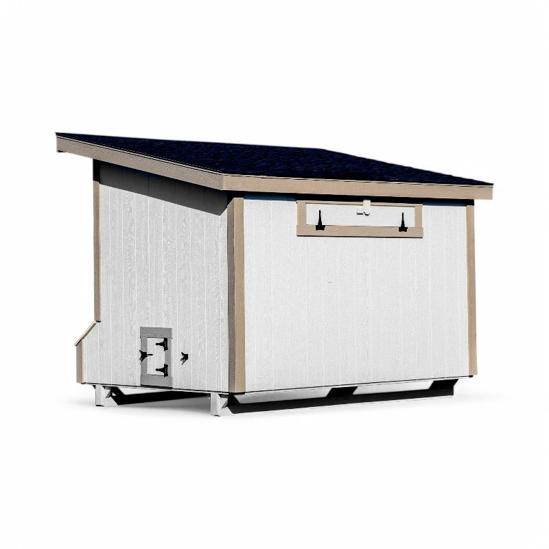 Hen House Collection Lean To Chicken Coop 7 x 10' L710 lp back