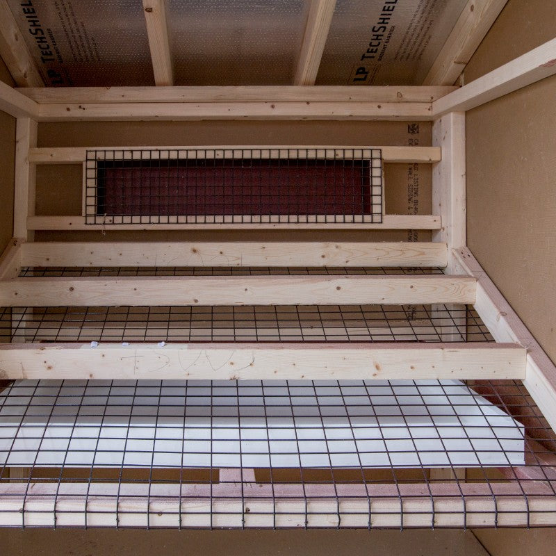 Hen House Collection Litter Tray & Clean Out Lid roost bars and clean out trays