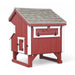 Hen House Collection Quaker Chicken Coop 3 x 4' Q34 LP back red with white trim