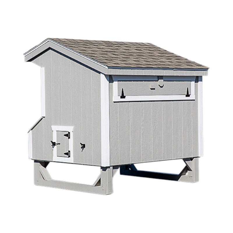 Hen House Collection Quaker Chicken Coop 4 x 6' Q46 LP back