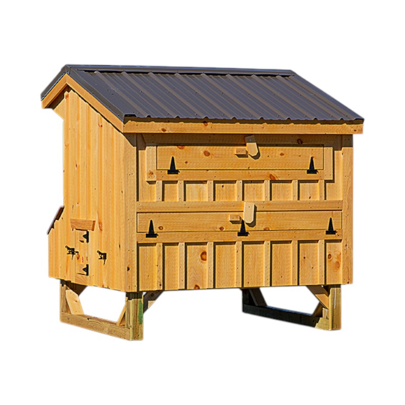 Hen House Collection Quaker Chicken Coop 4 x 6' Q46 board and batten back