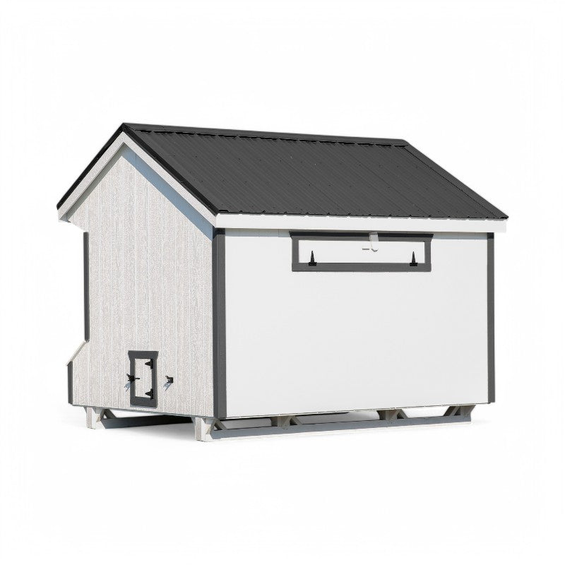 Hen House Collection Quaker Chicken Coop 7 x 10' Q710 LP back