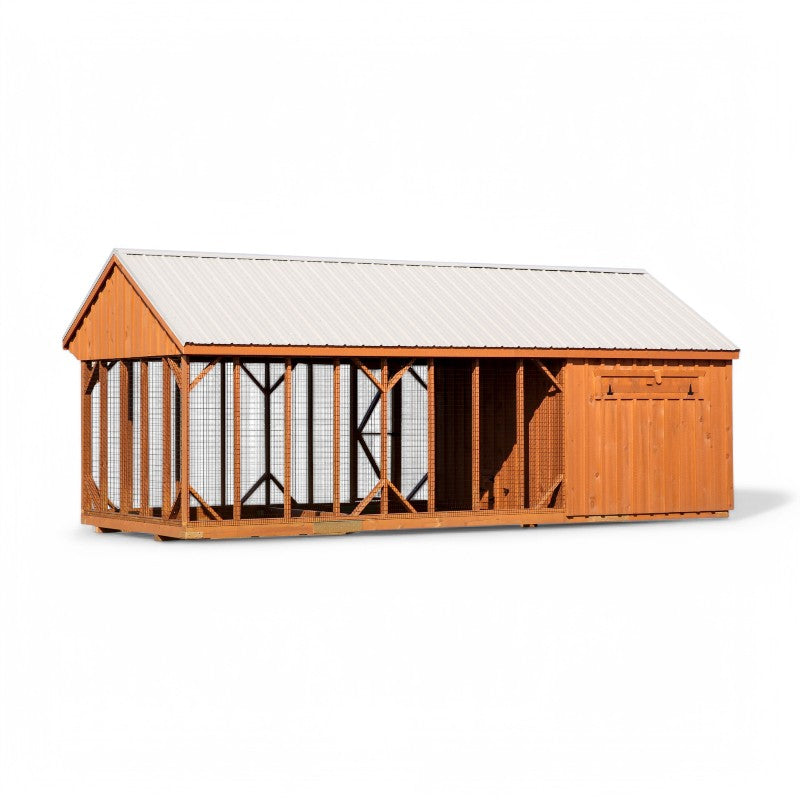 Hen House Collection Quaker Chicken Coop & Large Run Q1024C back