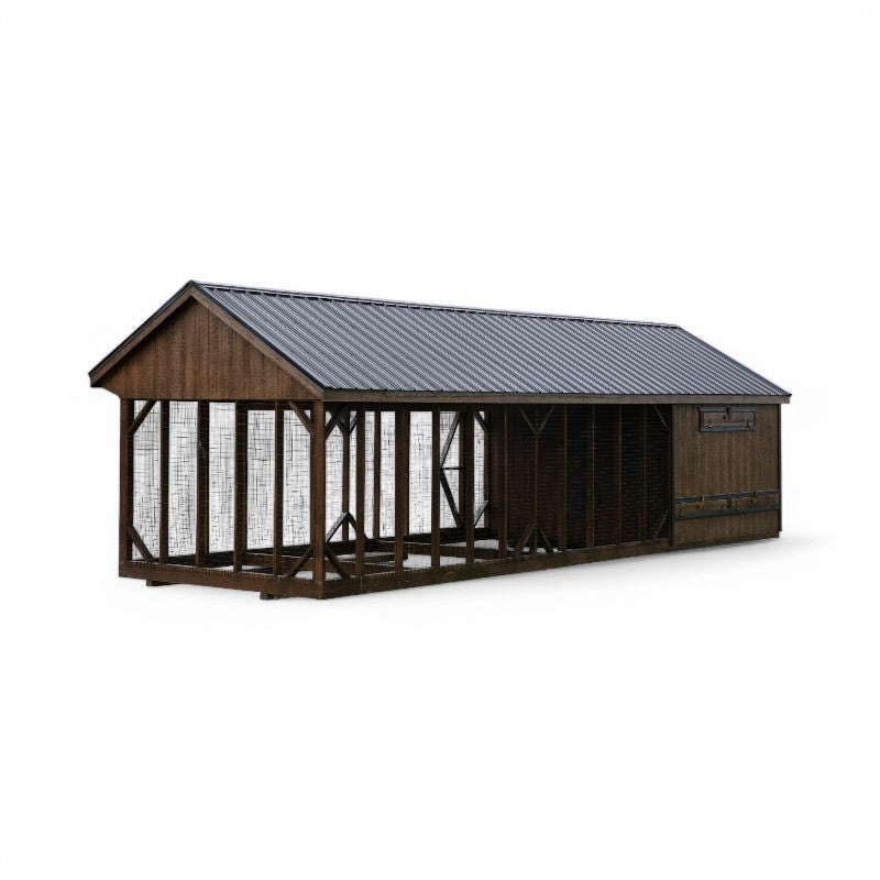 Hen House Collection Quaker Chicken Coop & Large Run Q1032C back