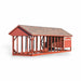 Hen House Collection Quaker Chicken Coop & Large Run Q728C back