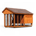 Hen House Collection Quaker Chicken Coop & Run Q612C board and batten back