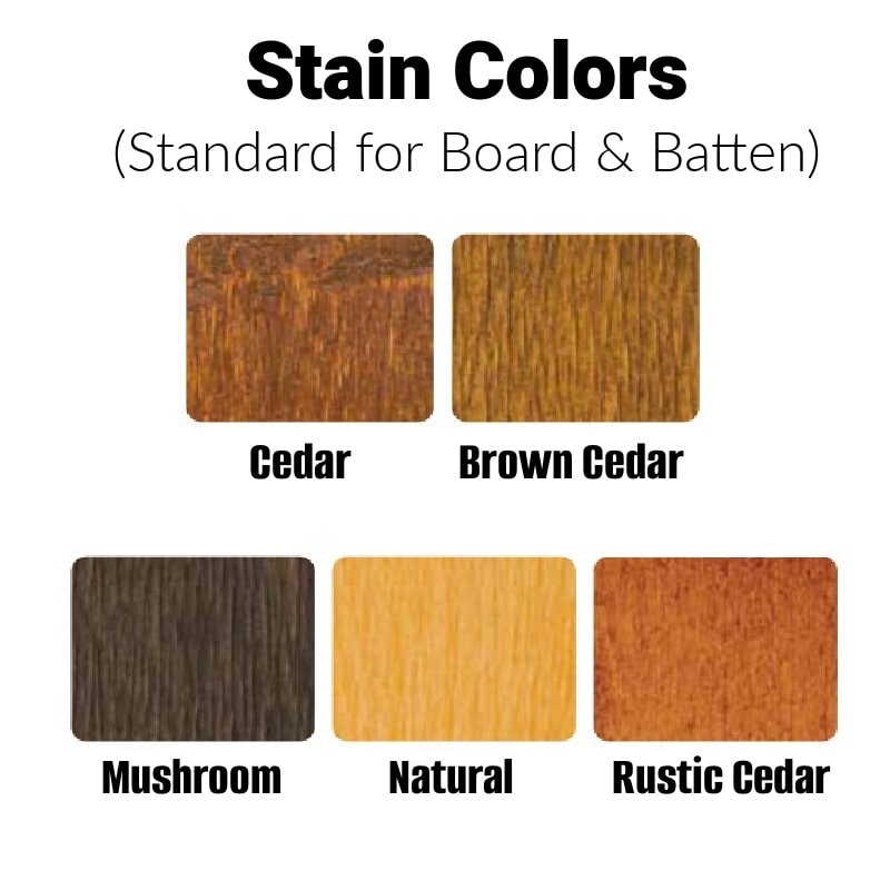 Hen House Collection Standard Stain Options