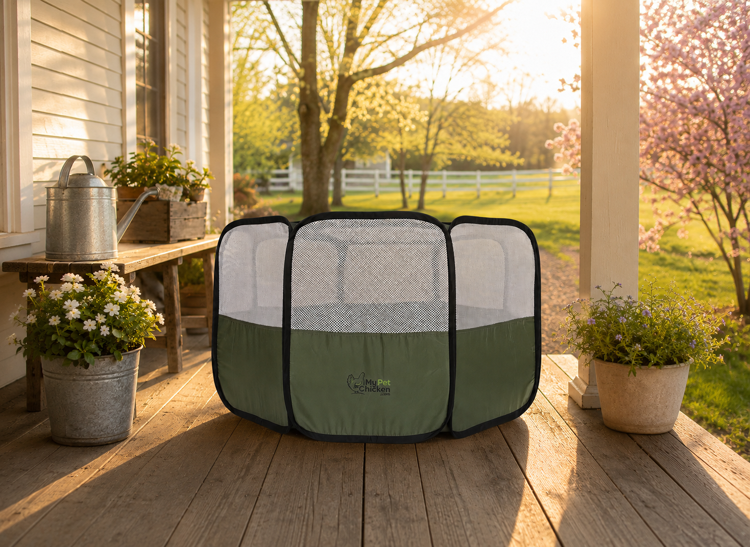 Hen Pen Starter Pop-Up Brooder for outdoor chick brooding
