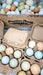 Henlay half dozen egg carton with blank customizable top