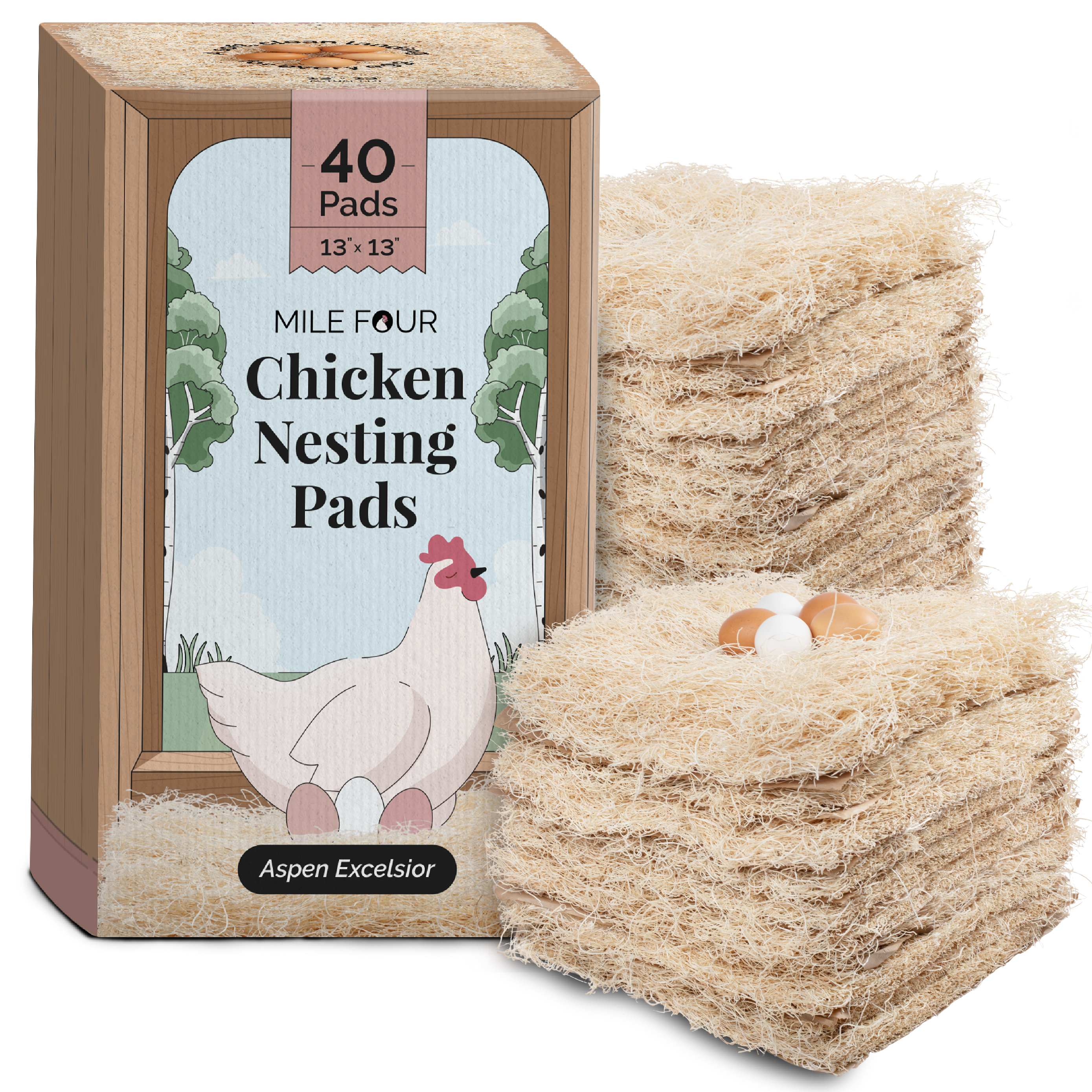 Mile Four Chicken Nesting Pads