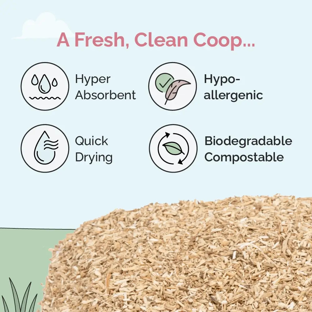 Mile Four Hemp Bedding for Chicken Coops