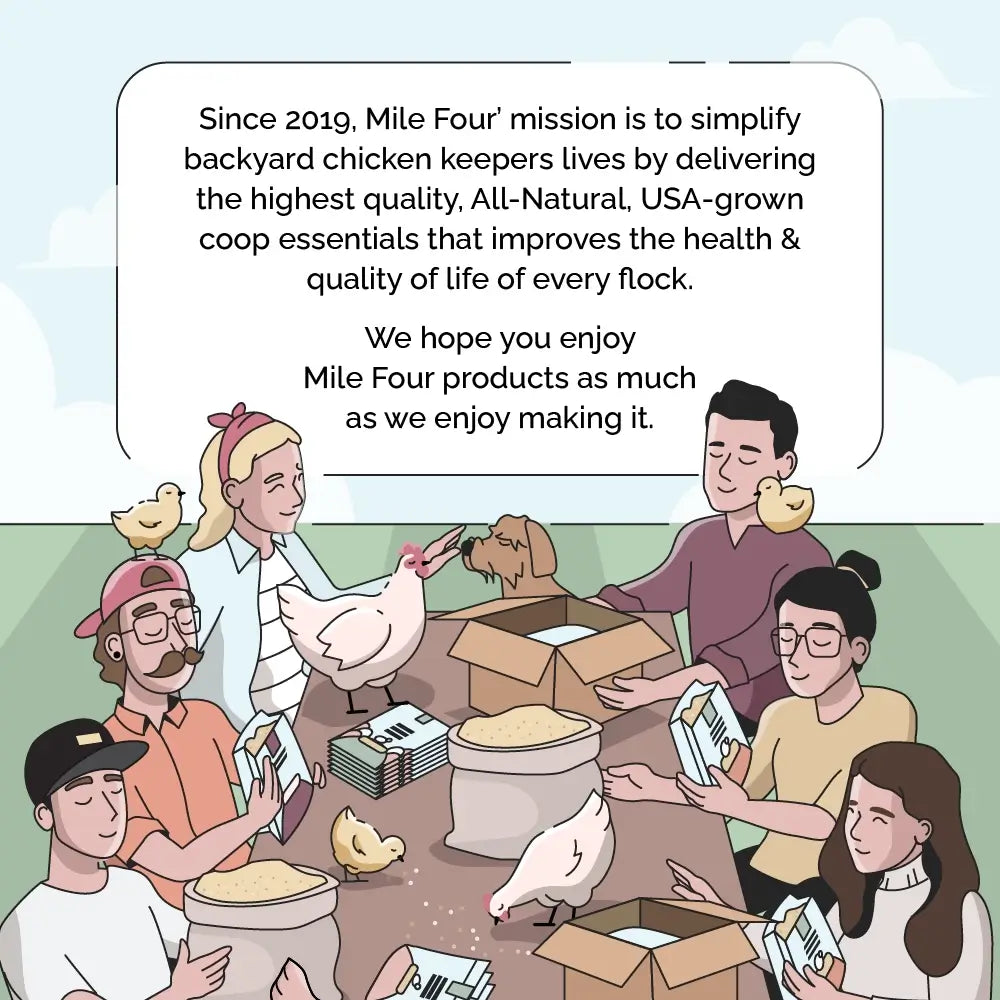 Mile Four Hemp Bedding for Chicken Coops