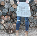 Kids grey denim chicken egg collecting apron