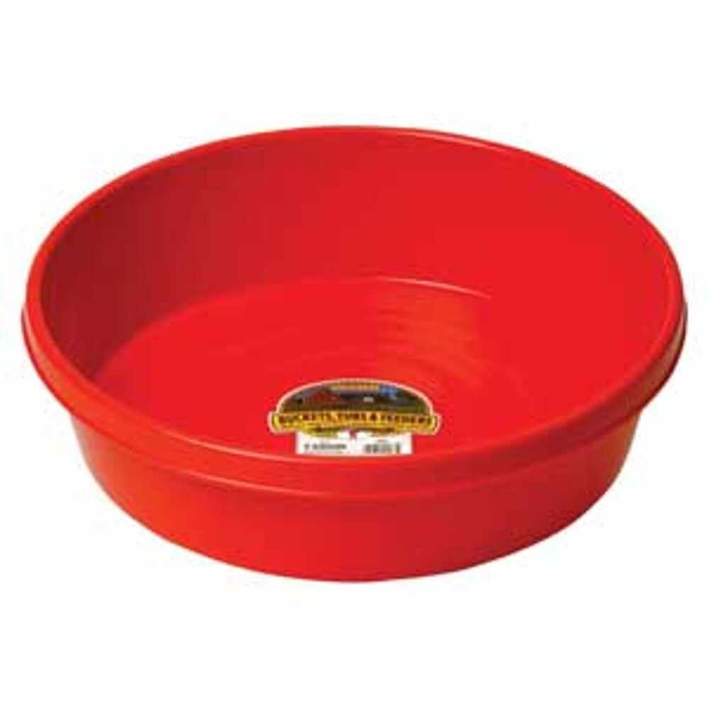 Little Giant: 3 Gal. Feed Pan - Red — Gone Broody