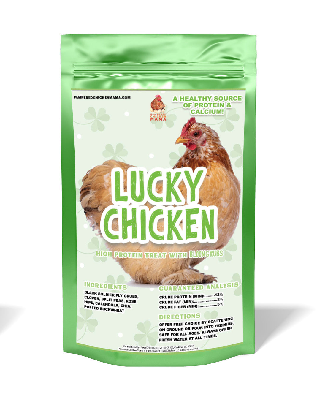 Pampered Chicken Mama Lucky Chicken Textured Treat To Encourage Foraging