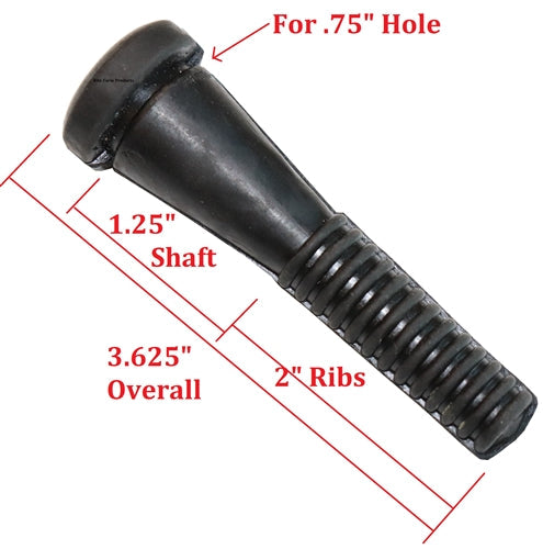 Large latex rubber plucker fingers for chickens and poultry