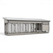 Lean To Coop with Extra Large Run L728C | Hen House Collection back of light gray coop dark gray trim
