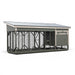 Lean To Coop with Large Run L720C | Hen House Collection back of roycraft bronze coop taupe tone trim