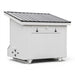 Lean To Coop without Run L58 | Hen House Collection back of white coop white trim