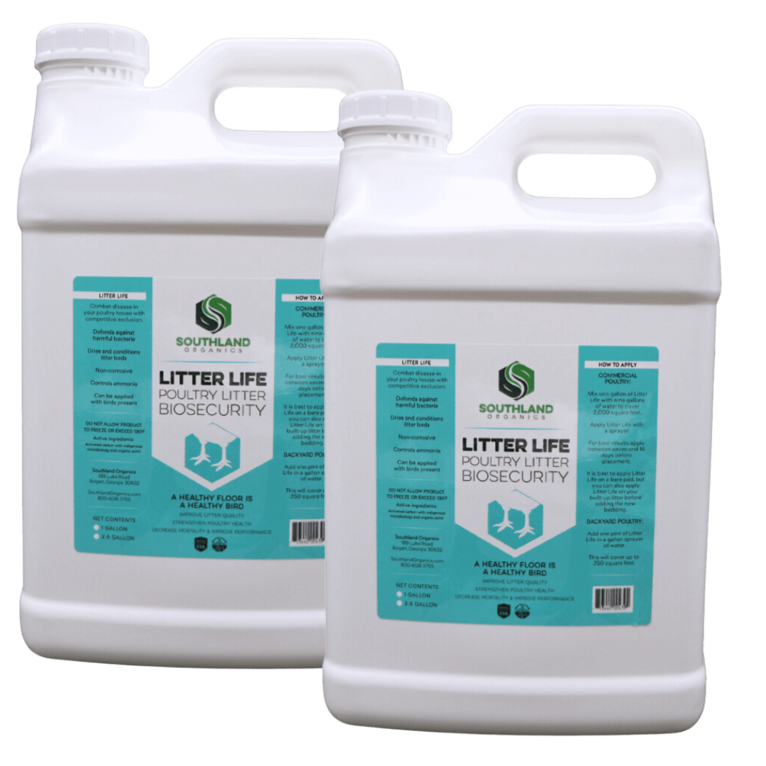Southland Organics Litter Life | Poultry Litter Amendment 2x2.5 gallon case
